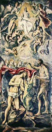 Taufe Christi, El Greco